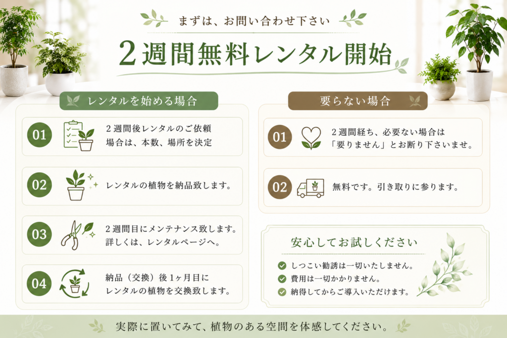 お試しレンタルの流れ